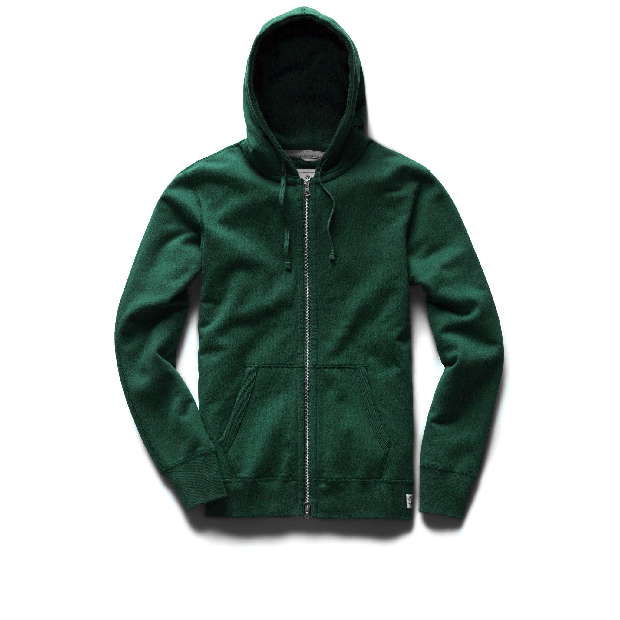 Midweight Terry Slim Zip Hoodie Male Product Image