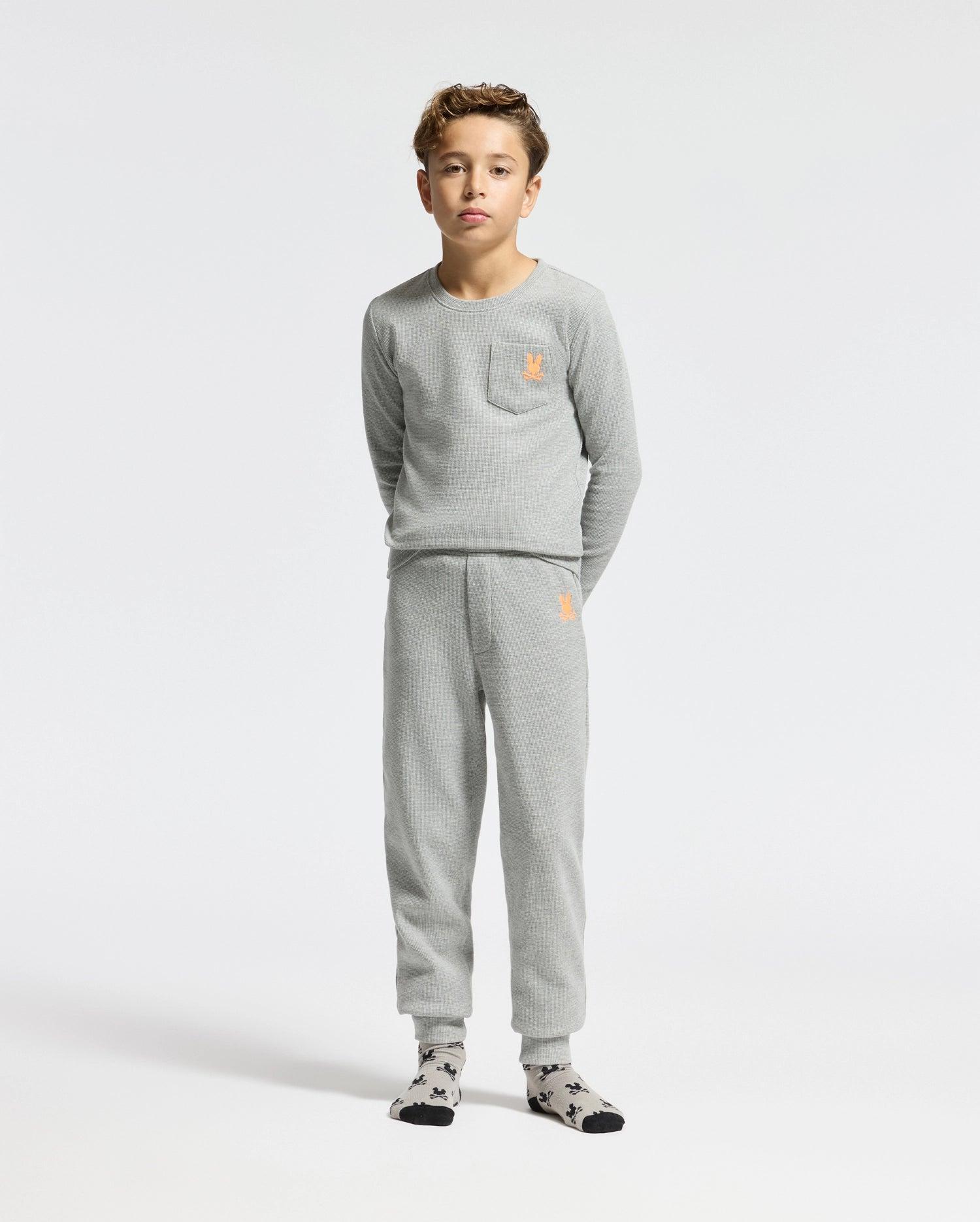 KIDS VAL WAFFLE LONG SLEEVE TEE - B0T672E200 Product Image