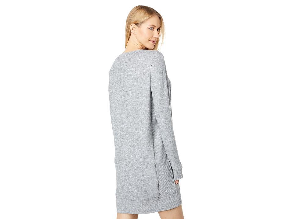 Lucky Brand Cloud Jersey Crew Dress (Heather Grey) Women's Dress Product Image