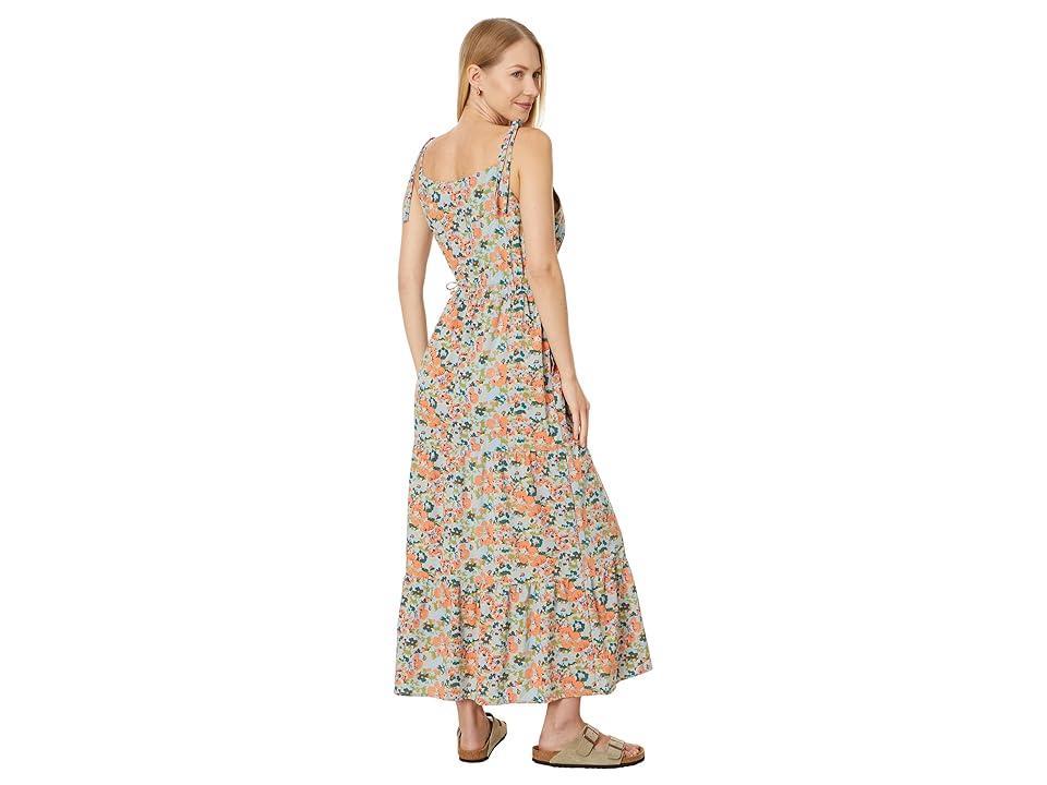 Toad&Co Sunkissed Tiered Sleeveless Dress (Papaya Geranium Print) Women's Dress Product Image