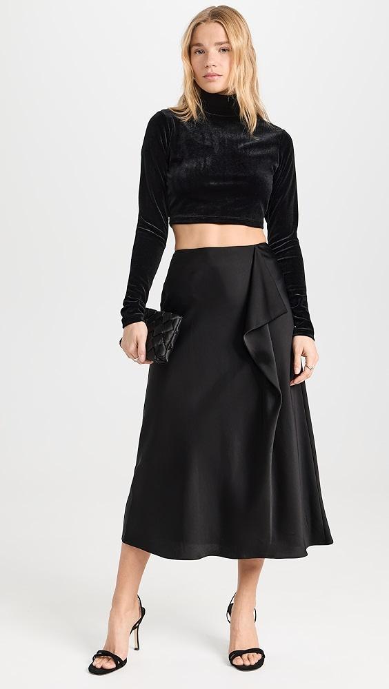 SIMKHAI Blane Midi Skirt | Shopbop Product Image