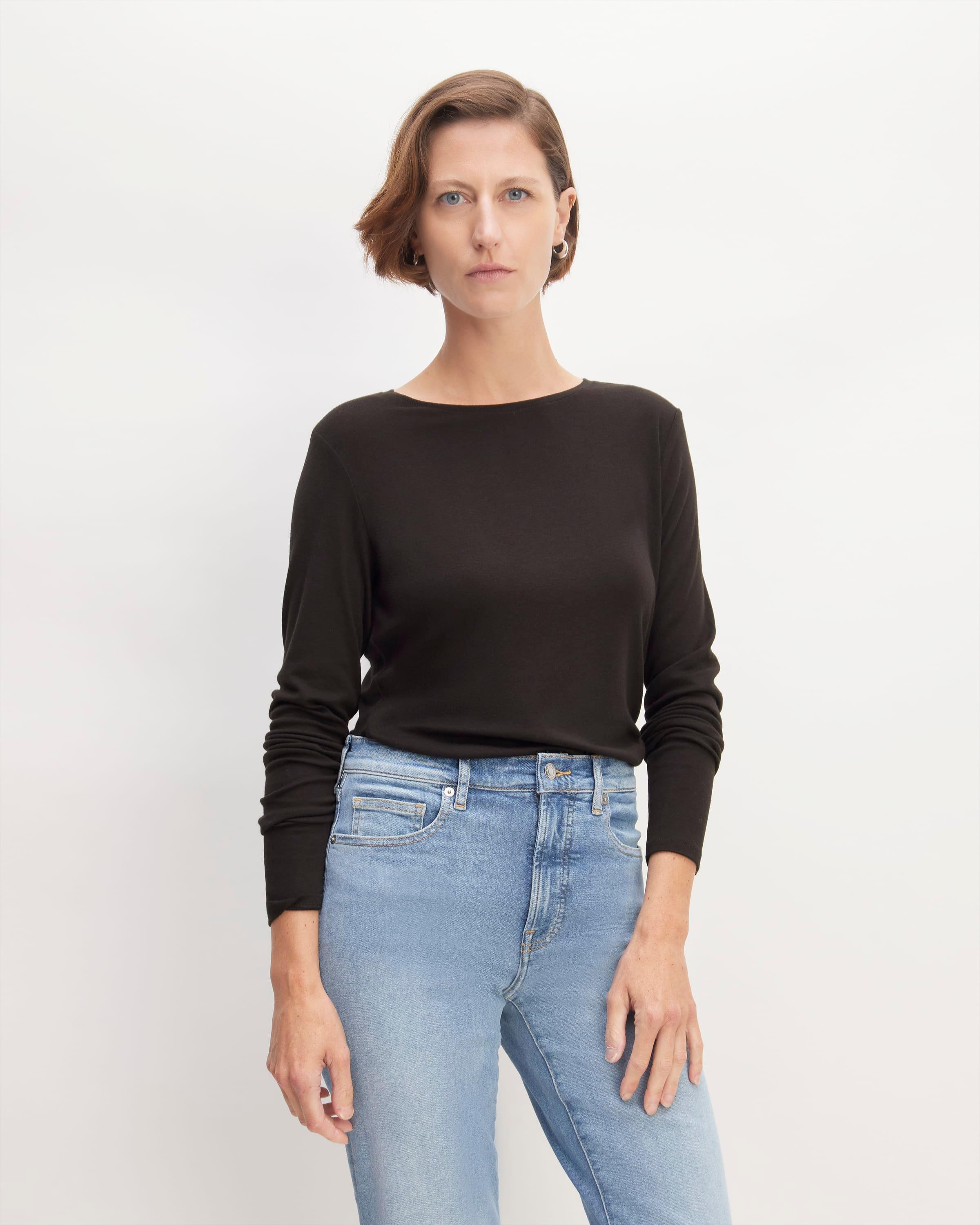 Womens Long-Sleeve T-Shirt in Butterluxe by Everlane Product Image