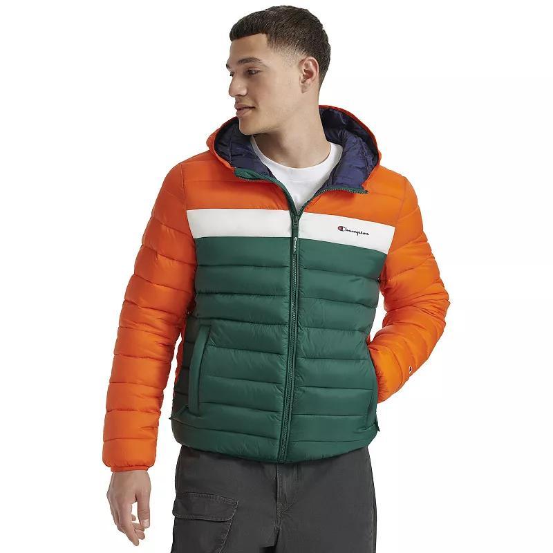 Mens Champion Lightweight Puffer Jacket with Hood Product Image