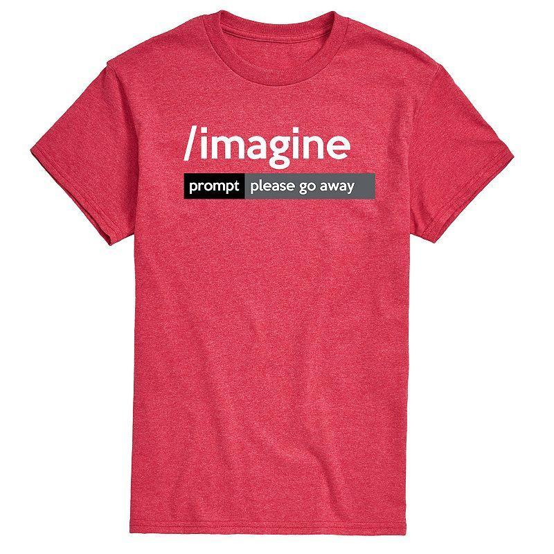 Big & Tall AI Imagine Prompt Please Go Away Graphic Tee, Mens Product Image