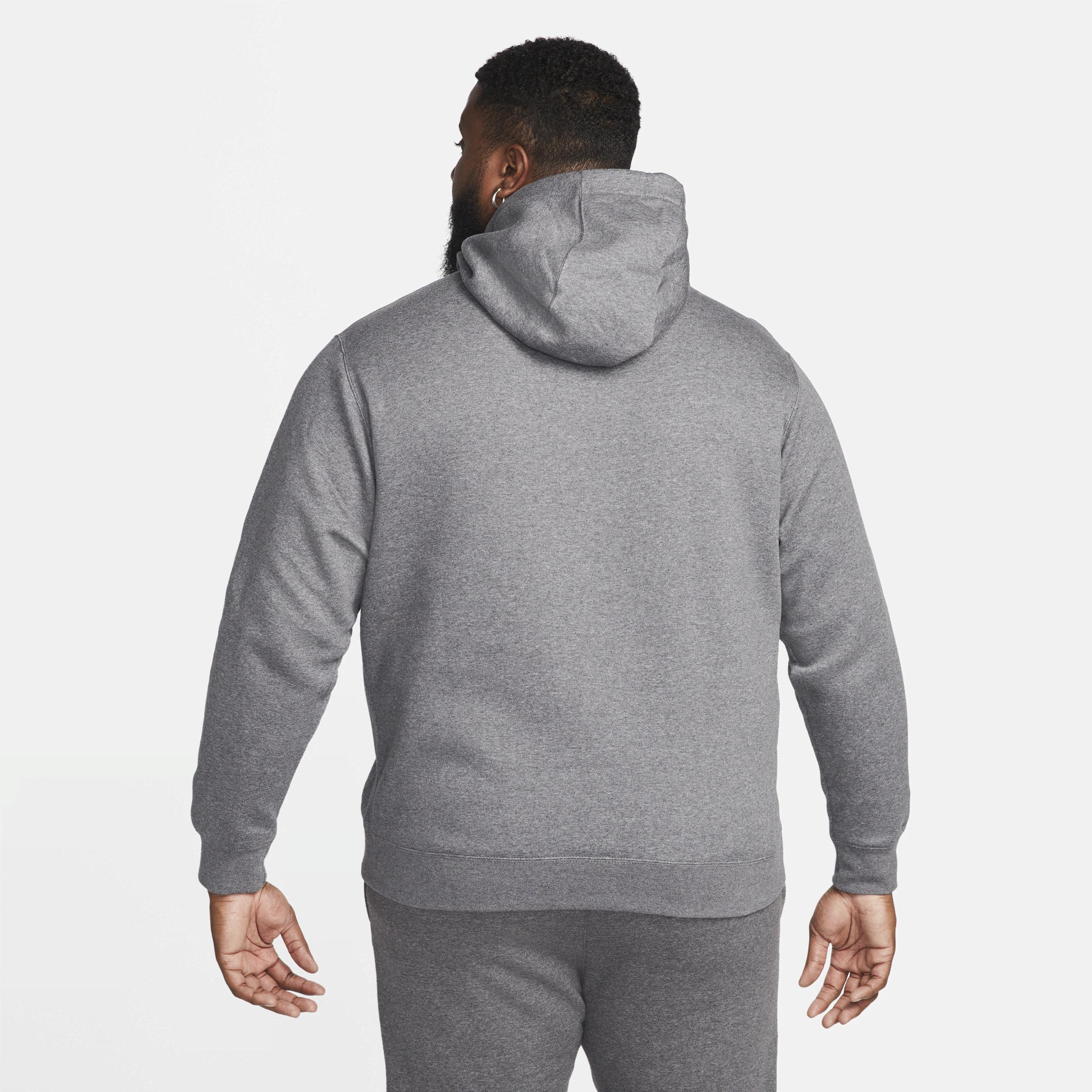 Big & Tall Nike Sportswear Club Fleece Pullover Hoodie, Mens Grey Heather Product Image