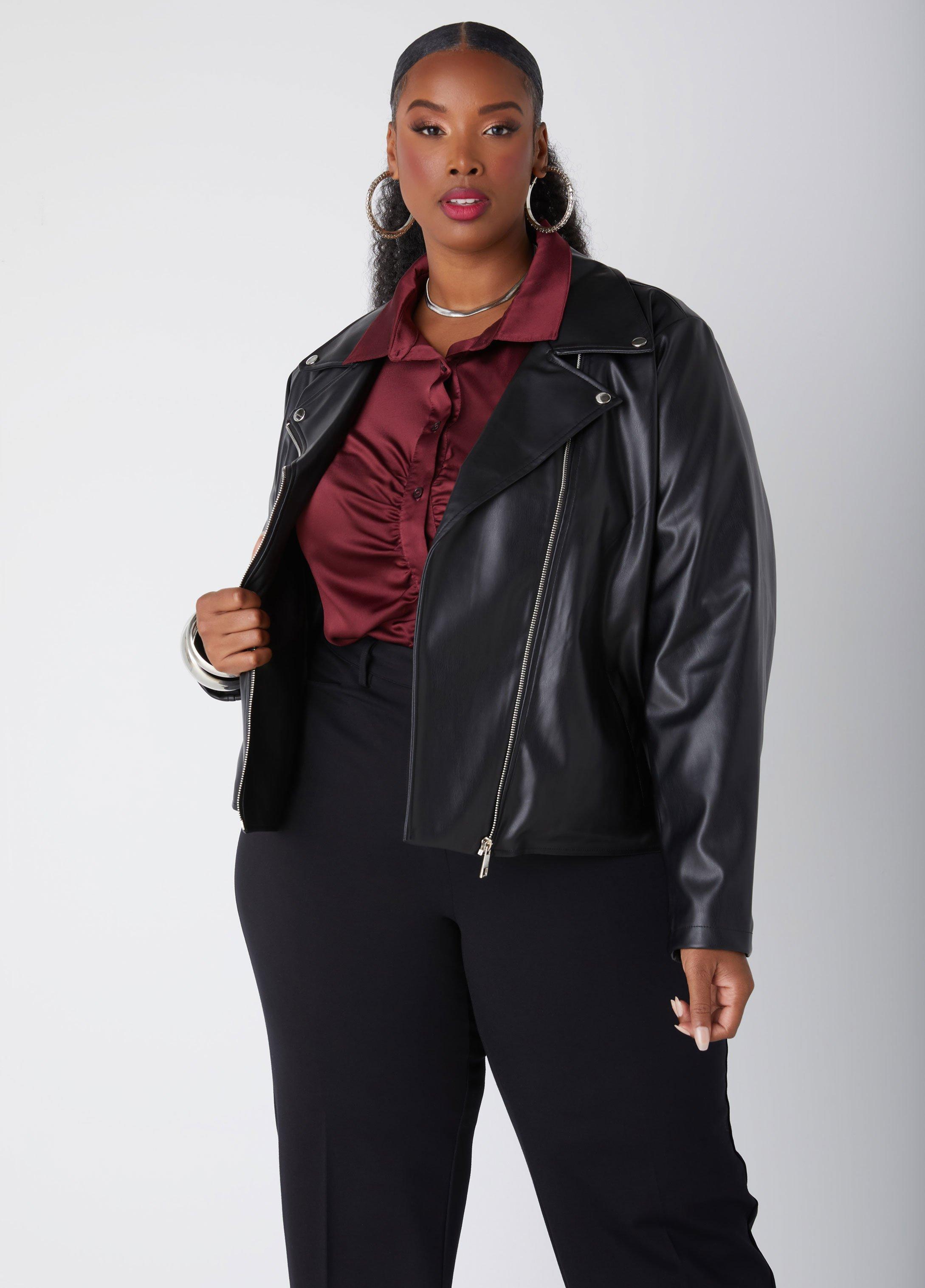 Ruched Front Satin Shirt Product Image