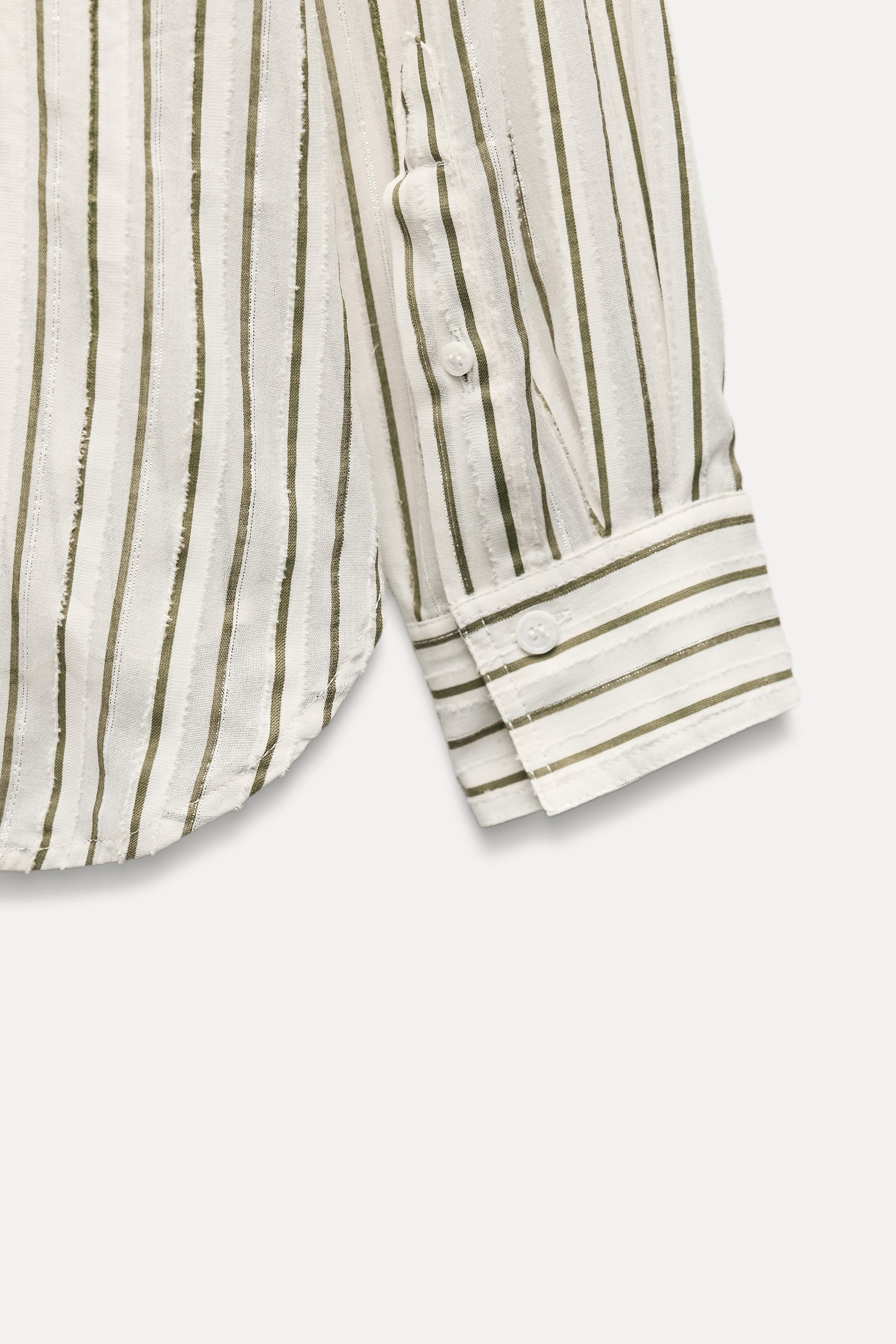 TEXTURED STRIPED TOP Product Image