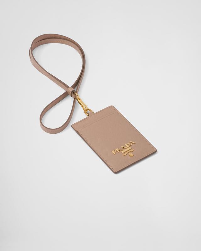 Saffiano Leather Badge Holder Product Image