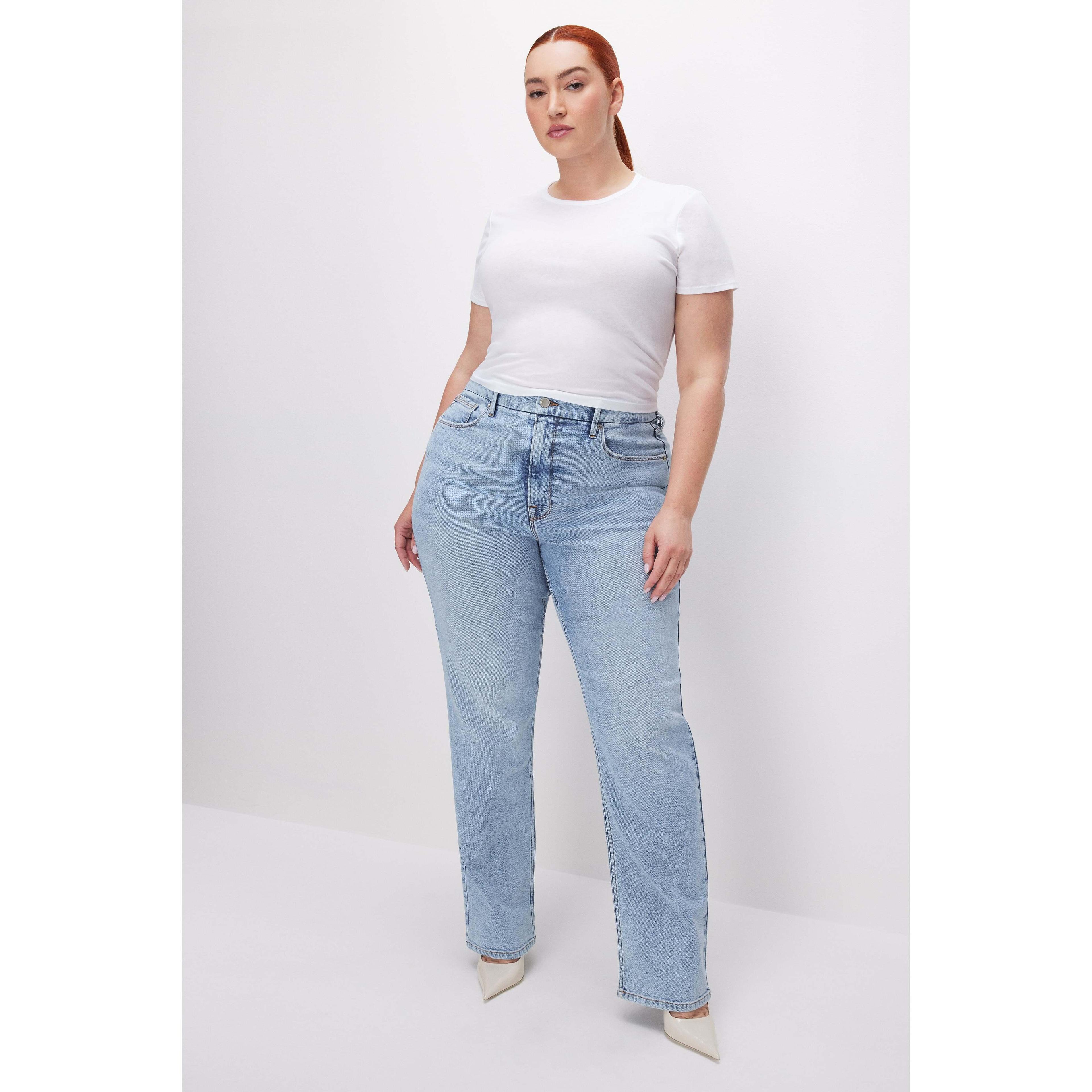 Womens Good Icon Straight Jeans | Indigo, Size 00 | Good American by Khlo Kardashian Product Image