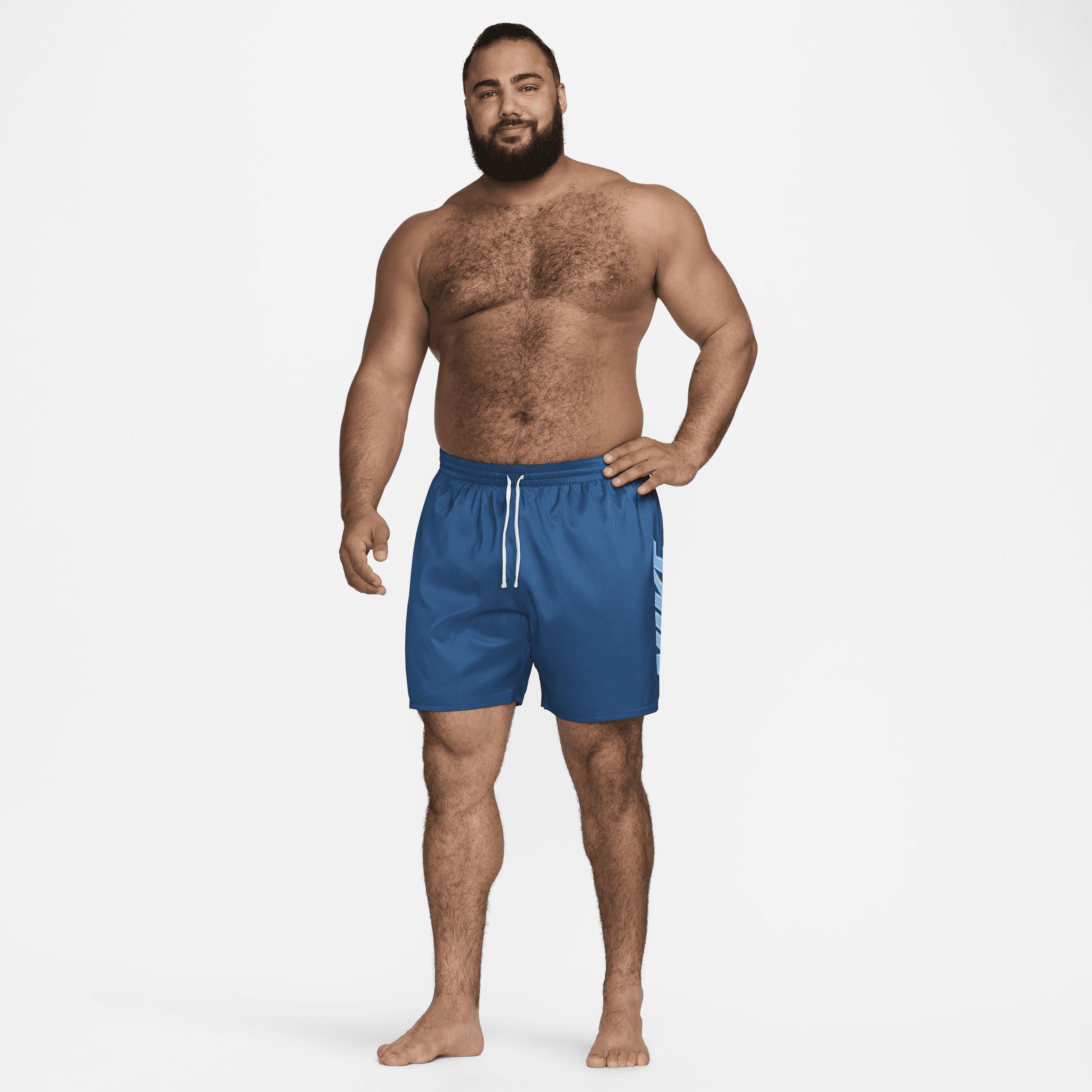 Nike Men's Swim Big Block 9" Volley Shorts (Extended Size) Product Image