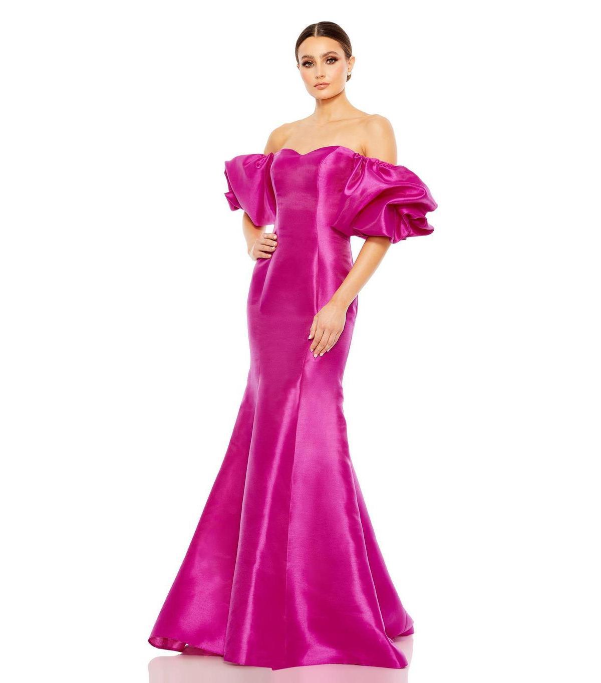 Womens Sweetheart Off-The-Shoulder Puff-Sleeve Gown Product Image