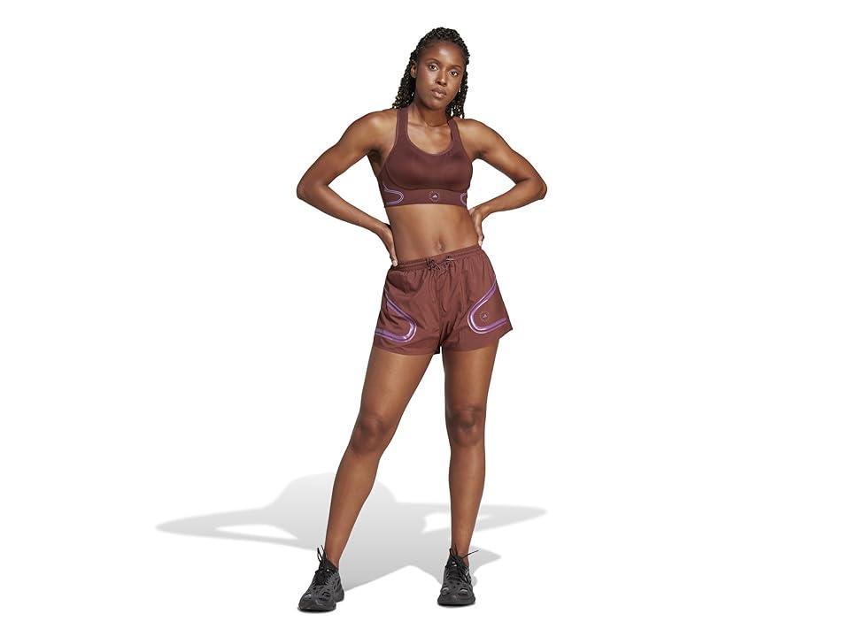 adidas by Stella McCartney Truepace Running Shorts IL4177 (Bitter Chocolate/Deep Lilac) Women's Shorts Product Image