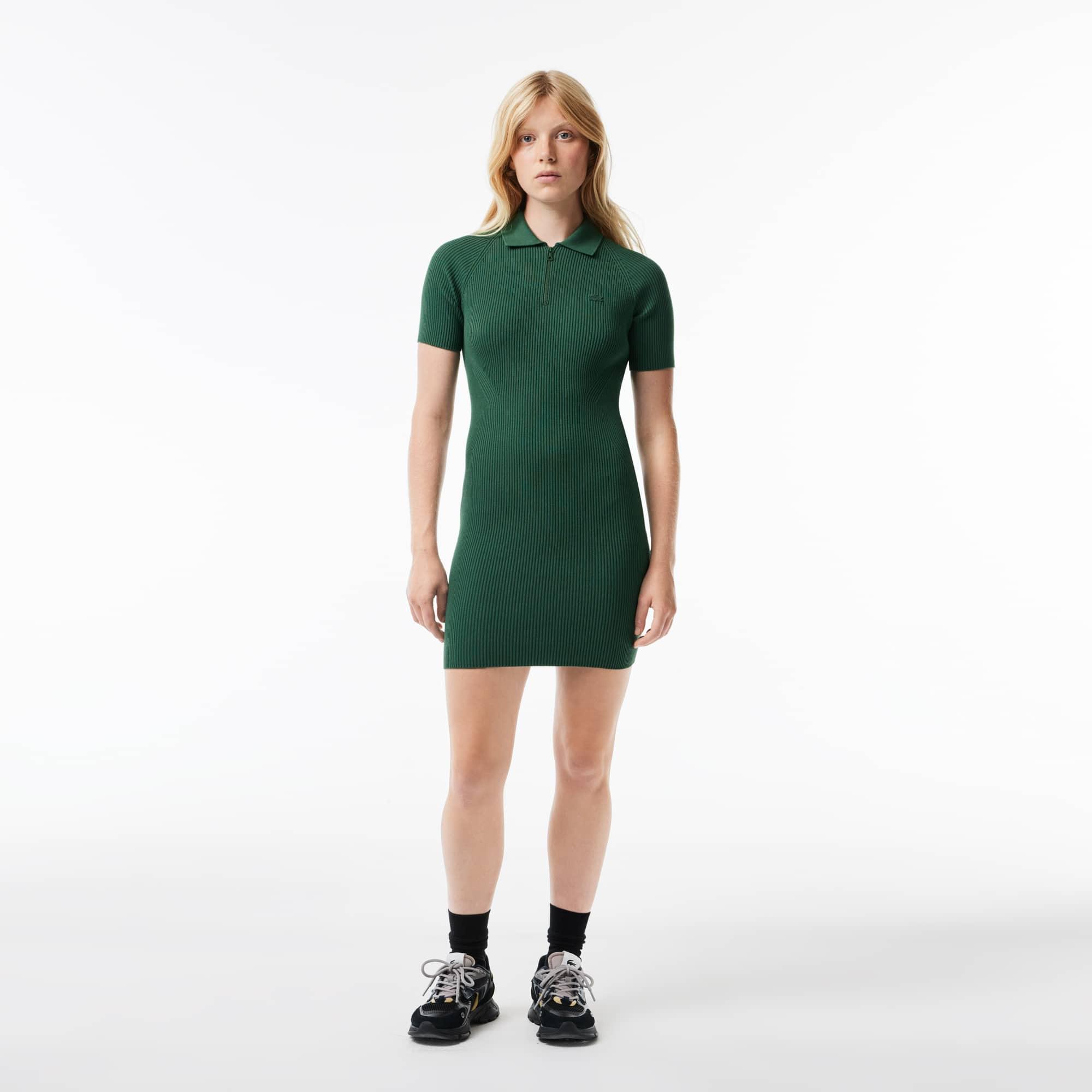 Women’s Knit Polo Dress Product Image