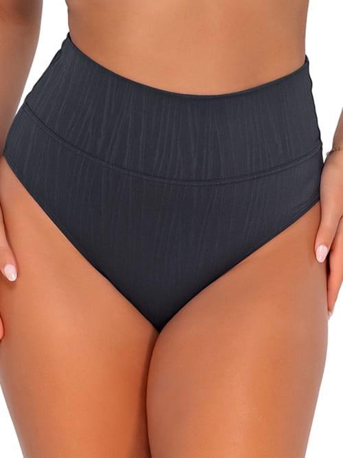 Fold-Over High-Waist Bikini Bottom Product Image