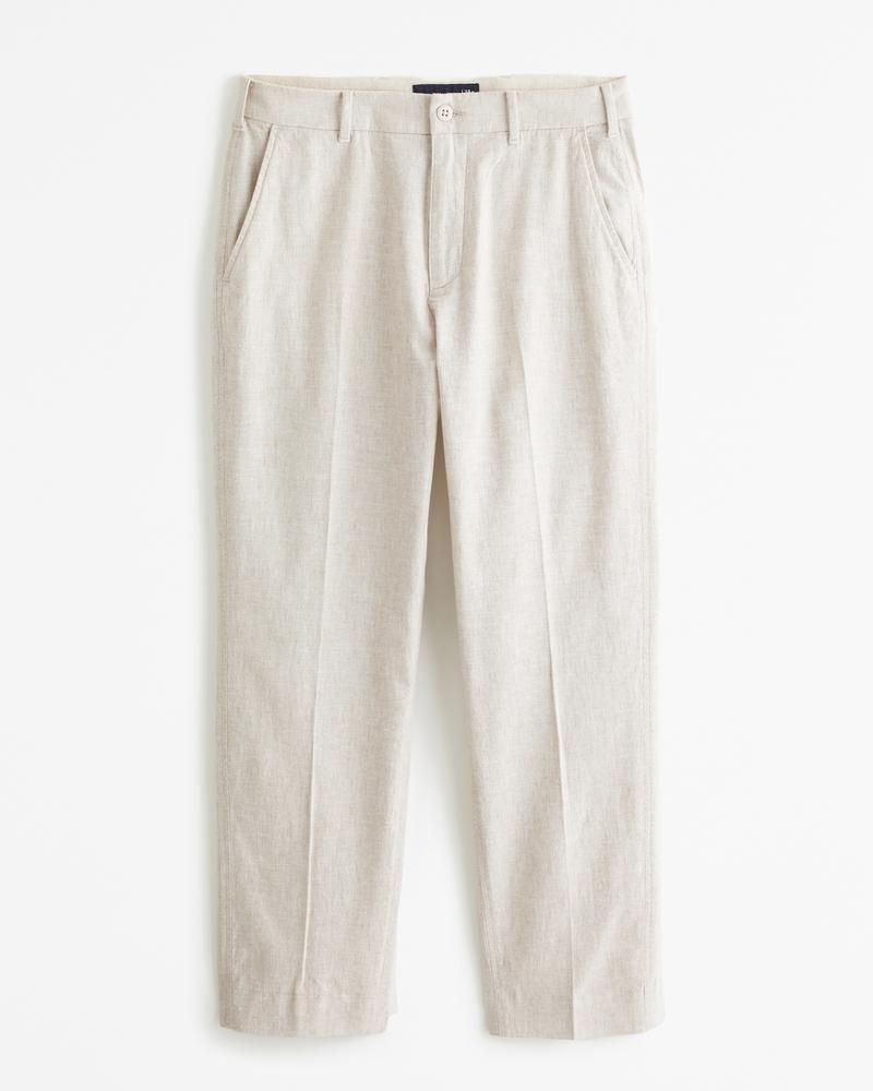 Athletic Loose Linen-Blend Fixed Waist Pant Product Image