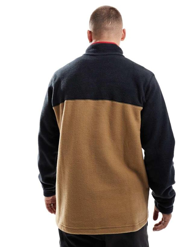 Columbia Steens Mountain II half snap fleece in brown Product Image