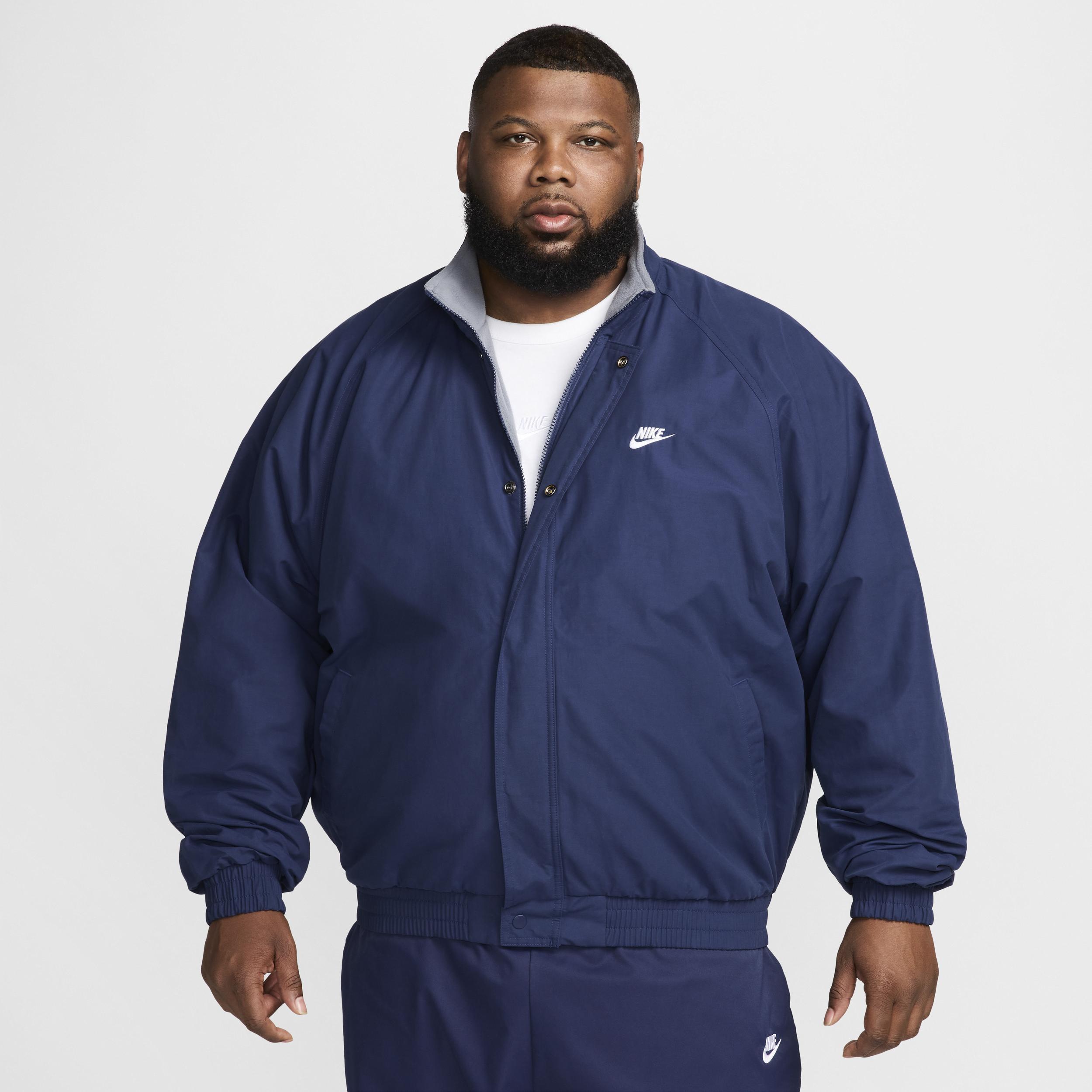 Nike Mens Nike Club Futura Jacket - Mens Midnight Navy/White Product Image