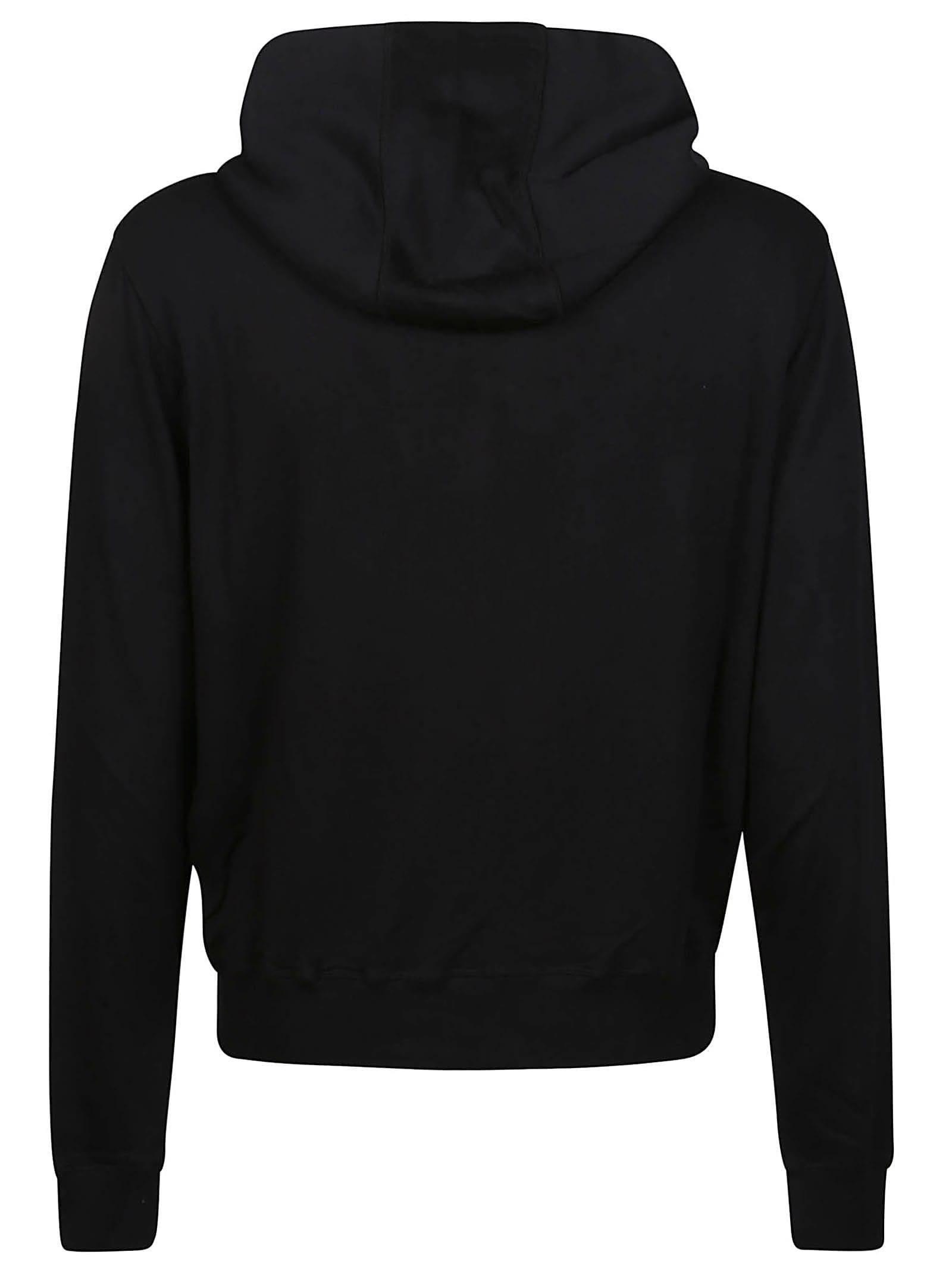 Lightweight Full Zip Sweatshirt In Black Product Image