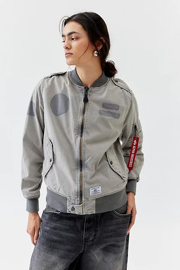 Alpha Industries L-2B Rip And Repair Bomber Jacket Womens at Urban Outfitters Product Image