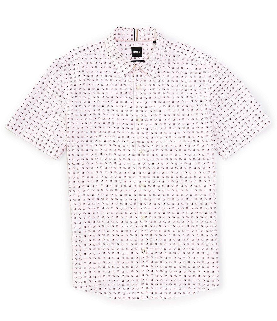 Hugo Boss BOSS Slim-Fit S-Roan Short Sleeve Woven Shirt Product Image