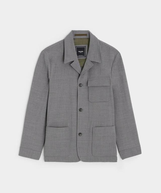 Italian Wool Belmont Jacket in Grey Product Image