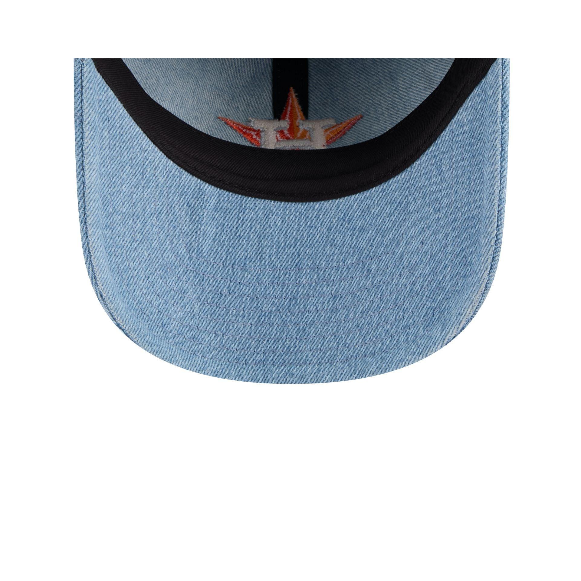 Houston Astros Washed Denim 9TWENTY Adjustable Hat Male Product Image