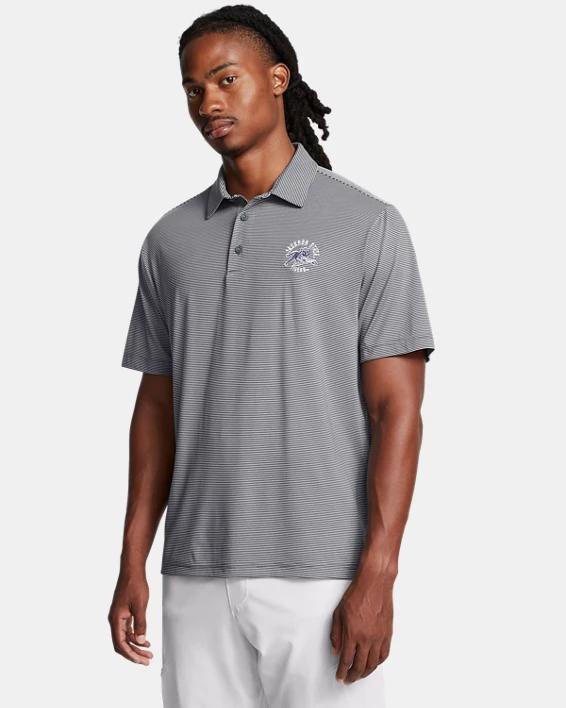 Mens UA Tee To Green Collegiate Stripe Polo Product Image