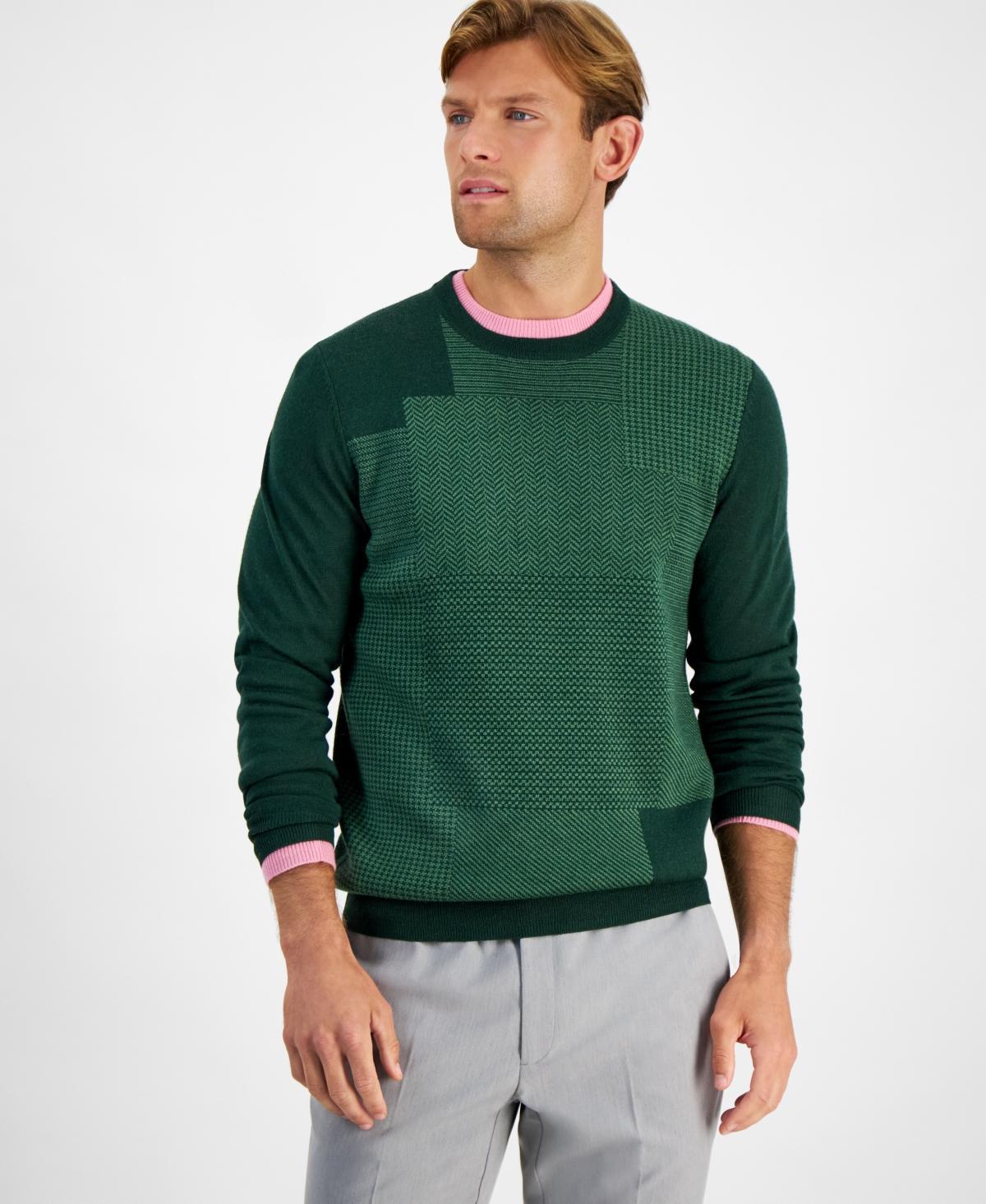 Club Room Mens Colorblocked Merino Wool Sweater, Created for Macys Product Image