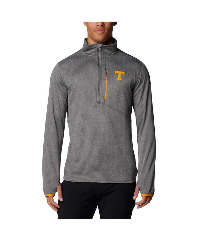 Columbia Mens Gray Tennessee Volunteers Park View Grid Fleece Omni-Wick Half-Zip Jacket Product Image