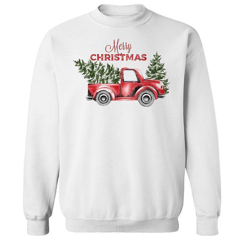 Mens Merry Christmas Fleece Sweatshirt, Womens Product Image