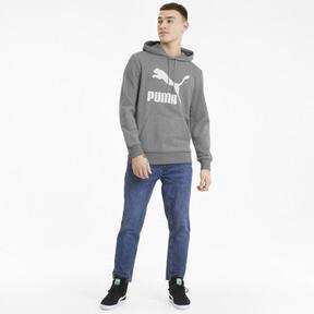 PUMA Classics Mens' Logo Hoodie in Medium Grey Heather Product Image