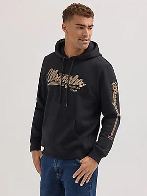 Men's Wrangler Logo Arm Hit Pullover Hoodie | Men's SHIRTS | Wrangler® Product Image