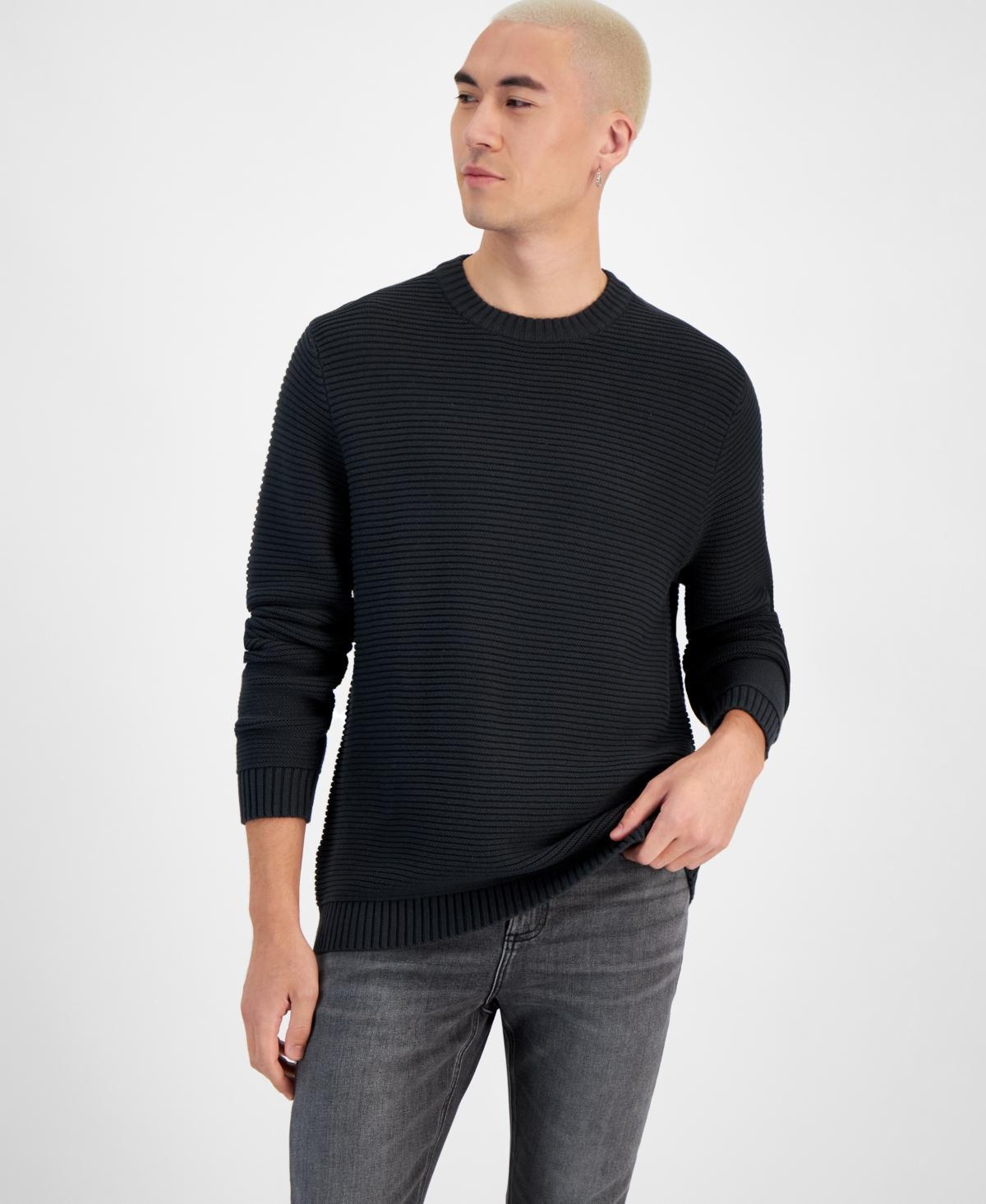 Sun + Stone Mens Links Textured Crewneck Pullover Sweater, Created for Macys Product Image