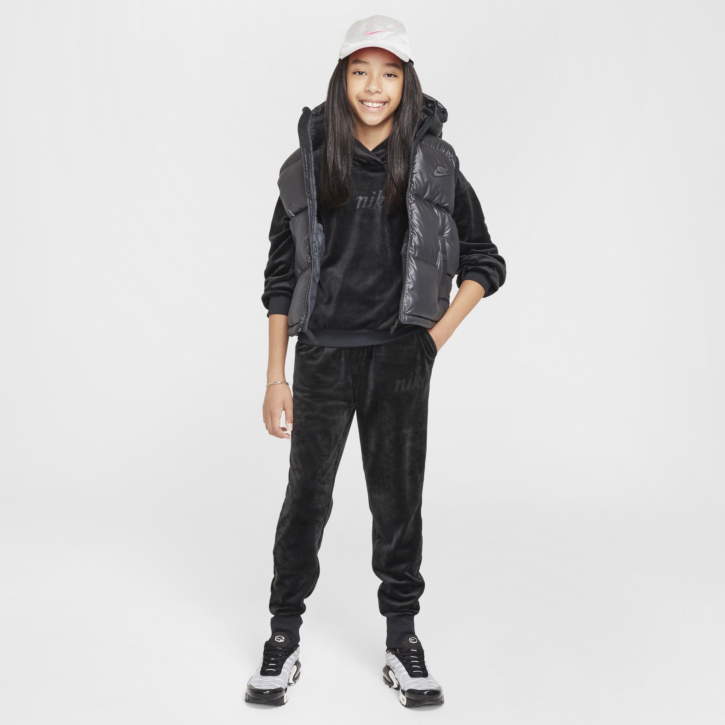 Nike Girls Sportswear Club Fleece Velour Jogger Pants Product Image