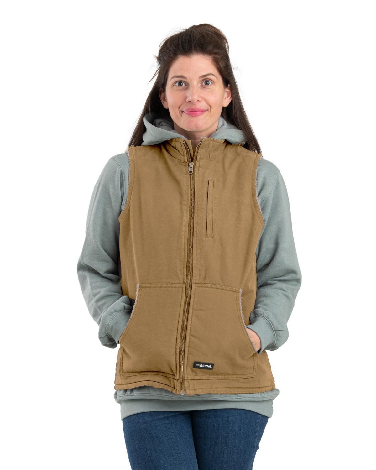 Berne Womens Lined Softstone Duck Vest Product Image