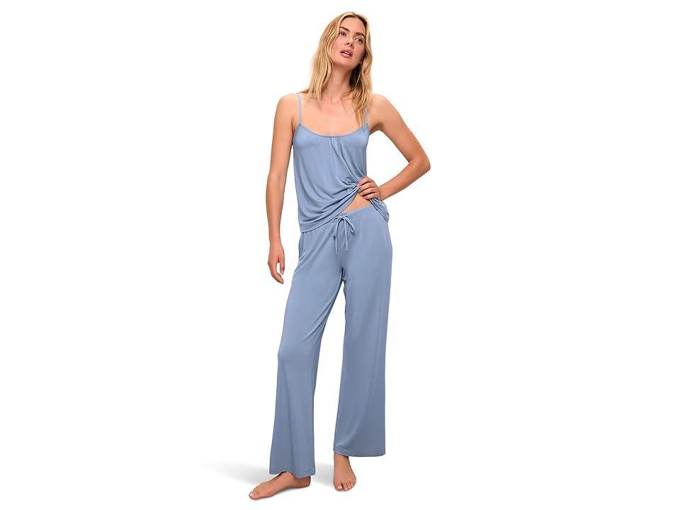 eberjey Gisele Cami & Pant PJ Set in Baby Blue. Product Image