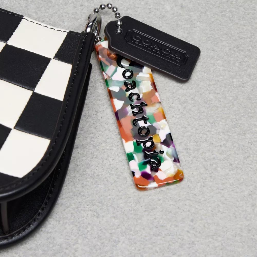 Wavy Baguette Bag In Checkerboard Upcrafted Leather Product Image