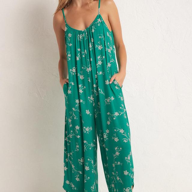 Flared Floral Jumpsuit Product Image