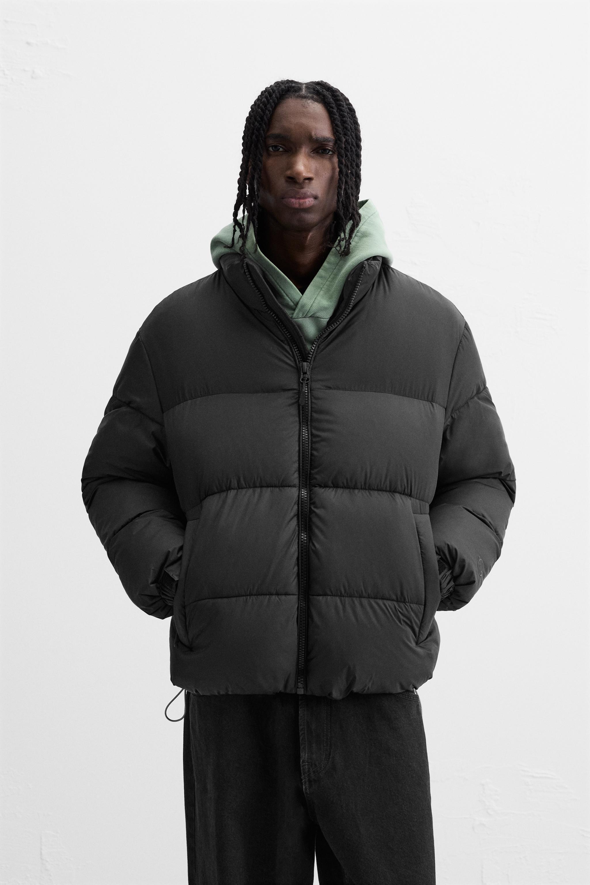 COLOR BLOCK PUFFER JACKET Product Image