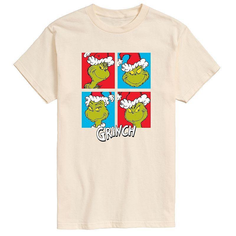 Airwaves Mens Dr. Seuss The Grinch Many Faces Graphic T-shirt Product Image