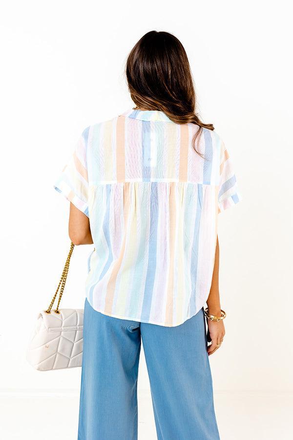 Summer Fun Stripe Shift Top Product Image