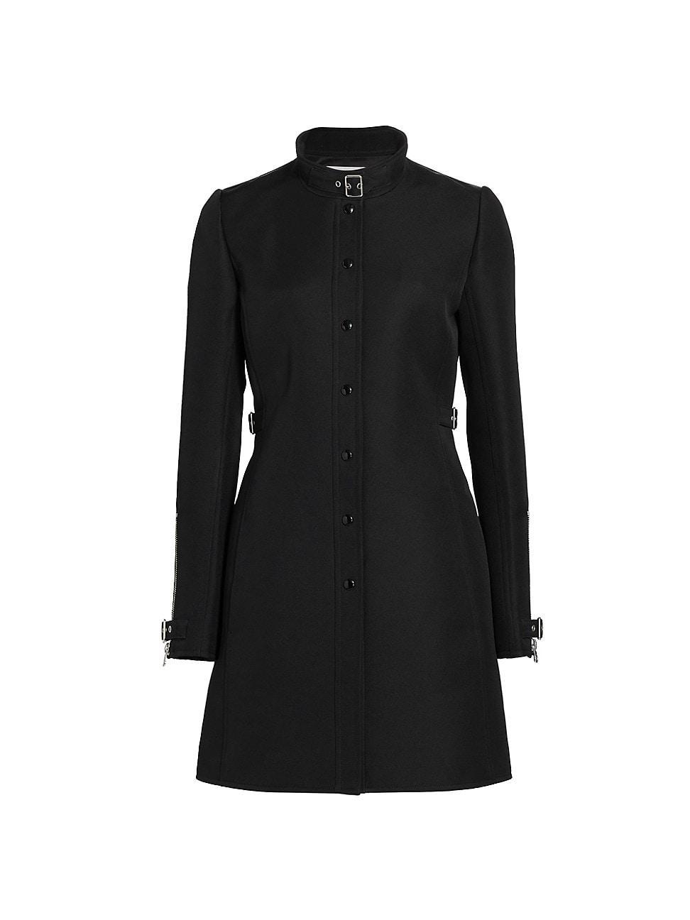 Womens Buckle Twill Coat Product Image