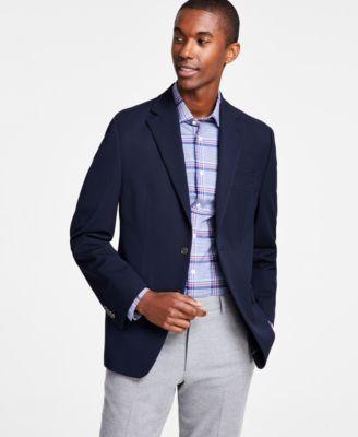 Michael Kors Mens Classic-Fit Stretch Solid Blazers Product Image