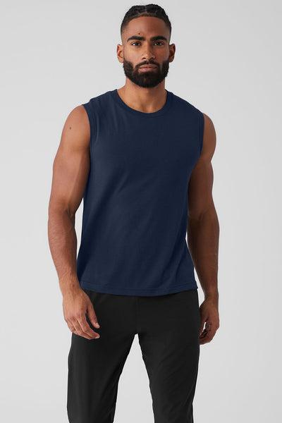 The Triumph Muscle Tank - Navy Product Image