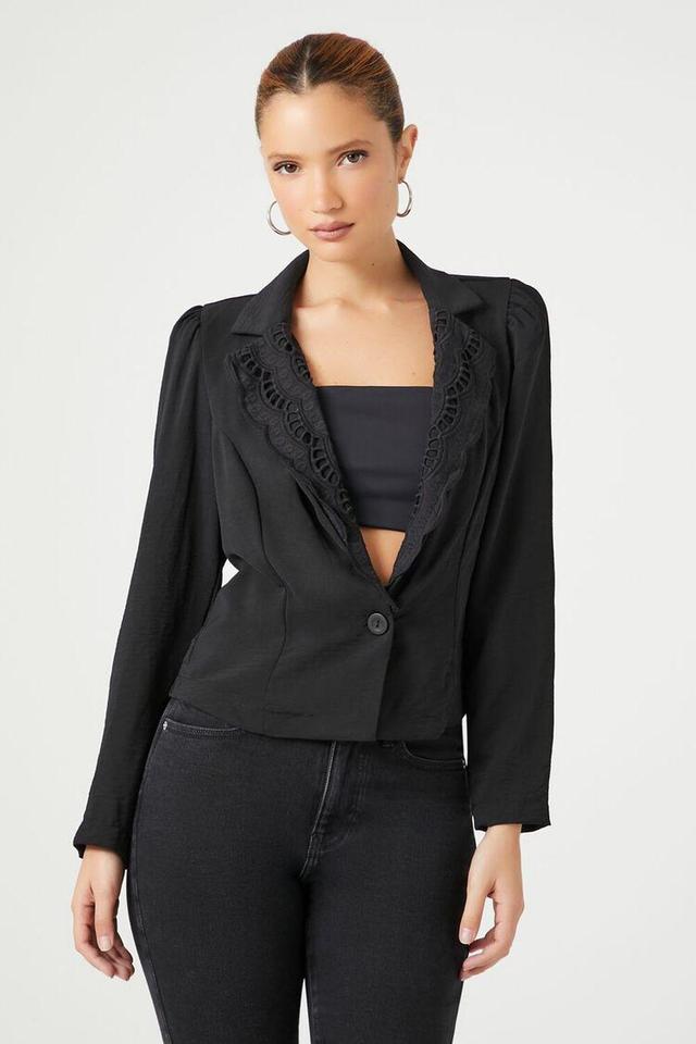 Plunging Crochet Lace Blazer | Forever 21 Product Image