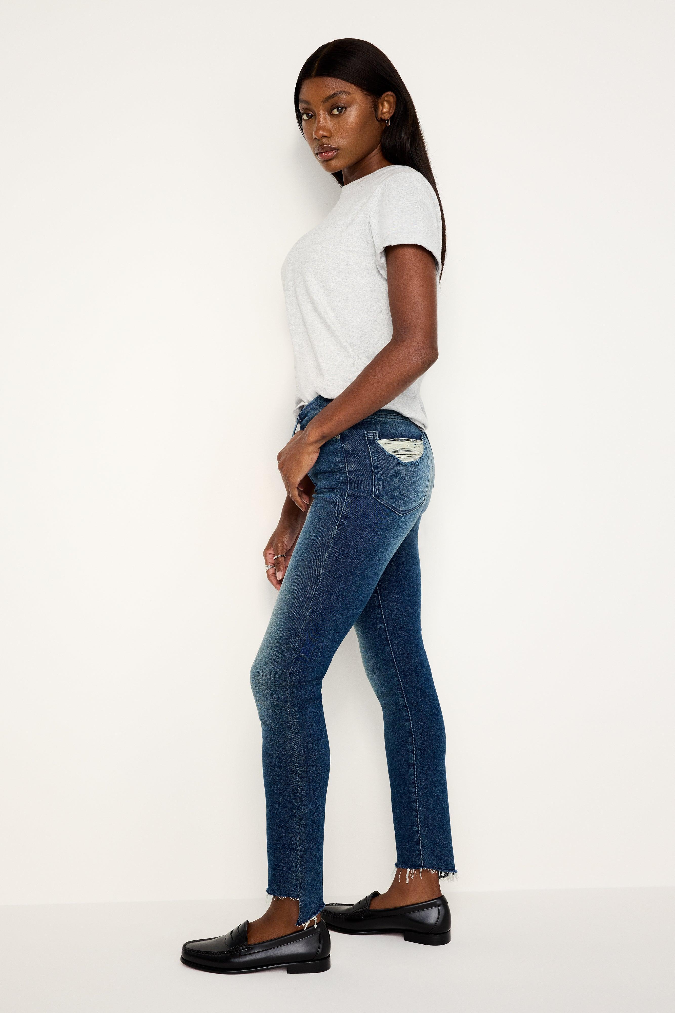 GOOD CLASSIC SLIM STRAIGHT JEANS | INDIGO701 Product Image