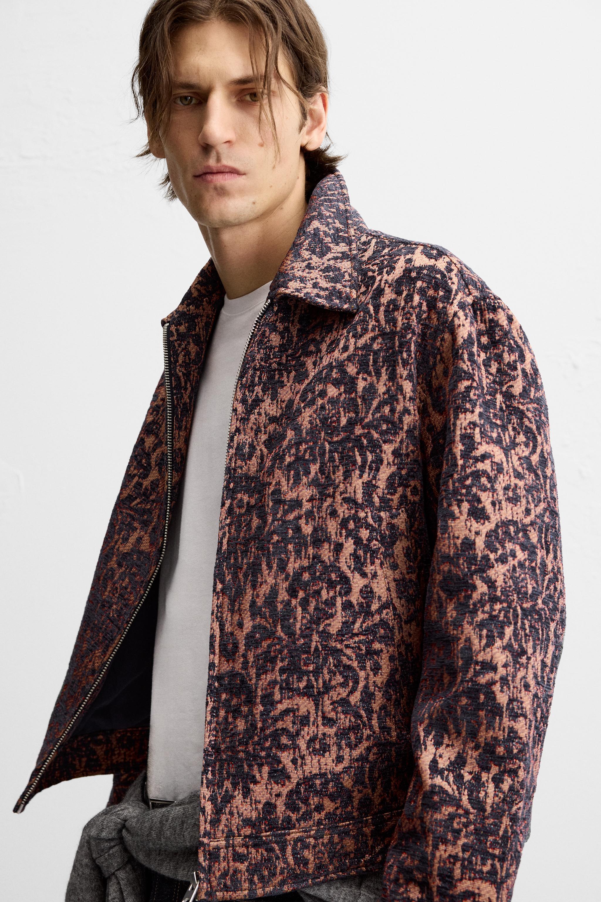 FLORAL JACQUARD JACKET Product Image