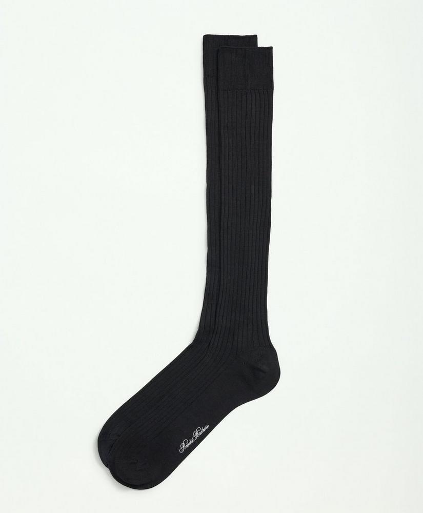 Pima Cotton Blend Over-the-Calf Socks Product Image