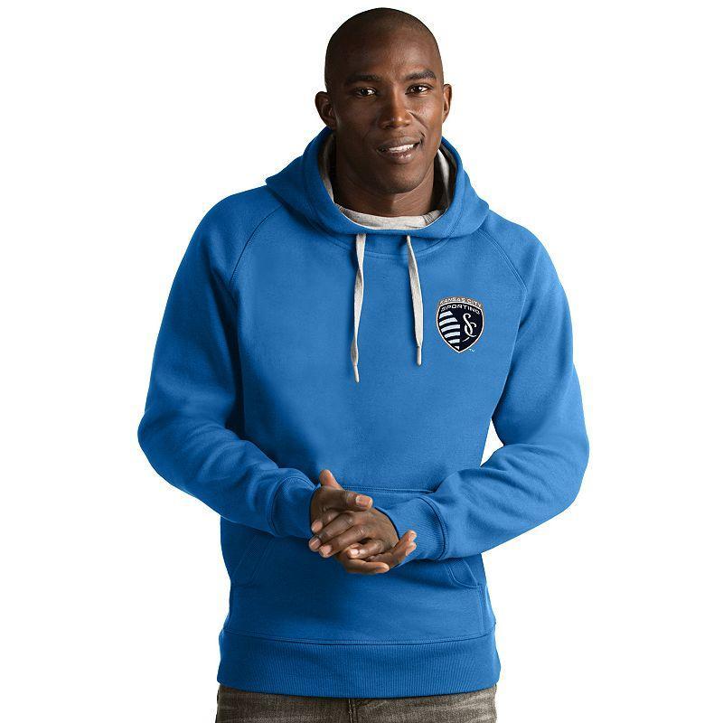 Mens Antigua Sporting Kansas City Victory Pullover Hoodie Product Image