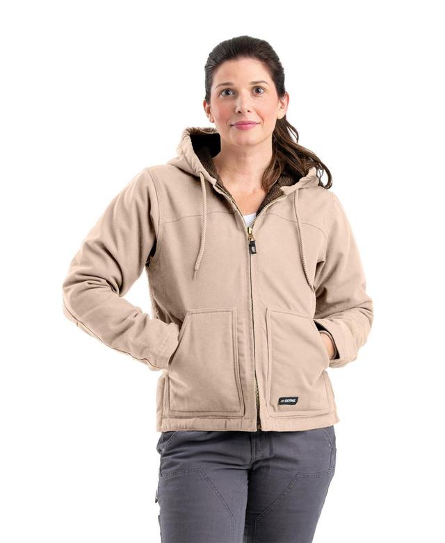 Berne Womens Lined Softstone Duck Hooded Jacket Product Image